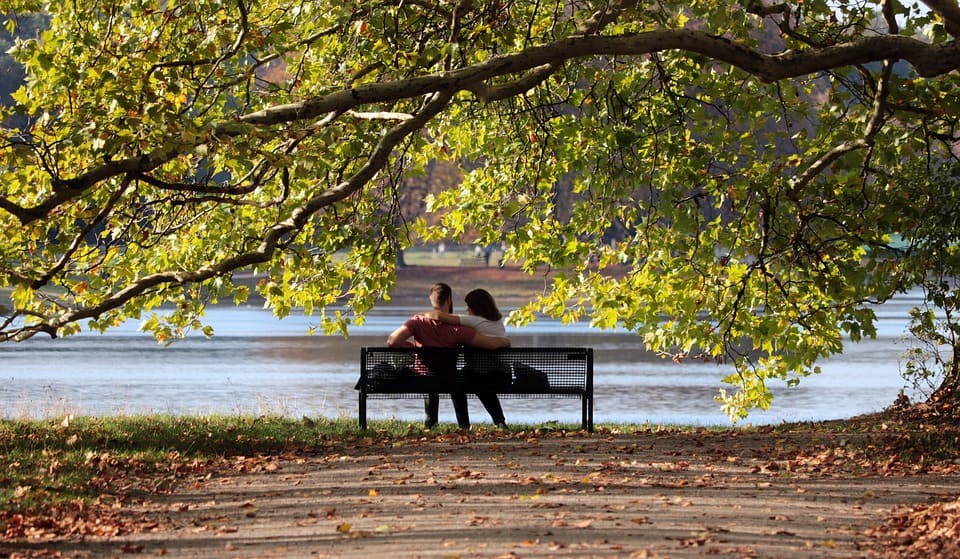 Par i parken